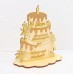 Torte 10 Jahre zur Hölzernen Hochzeit aus Holz