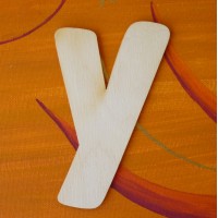Holzbuchstabe "Y" 12 cm aus Naturholz