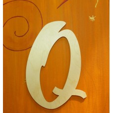 Buchstabe Schreibschrift 200mm - Q - Buchstaben