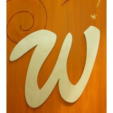 Buchstaben Schreibschrift 200mm - W-Holzbuchstabe-Buchstabe