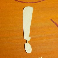 Buchstabe Schreibschrift 100mm - ! - Buchstaben