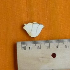 Mohnblume 25 mm Holz