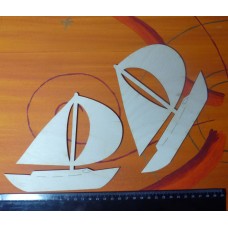 Segelschiff im Wind 160mm Boot
