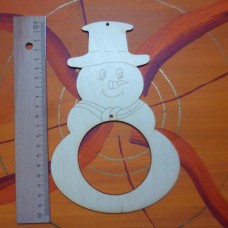 Meisenknödelhalter Schneemann selber basteln