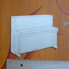 Klavier aus Holz  in 8 cm und in 14 cm Geschenk für Musikliebhaber