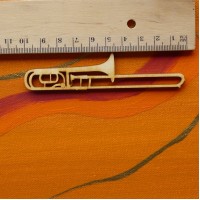 Posaune aus Holz in 3 cm  5 cm  8 cm  10 cm  12 cm