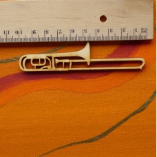 Posaune aus Holz in 3 cm  5 cm  8 cm  10 cm  12 cm