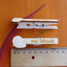 Glupperl mit Schnecke und Schriftzug "mei Schneck"