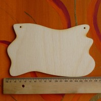 Türschild Eisschollenform  aus Holz in 10 cm  18 cm  24 cm  und  mit 2 Löcher 