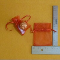 1 Organza Sack  8cm mal 9,5cm