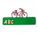Türschild Fahrrad incl. Buchstaben aus Holz