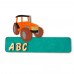 Türschild 18 cm moderner Traktor incl. Buchstaben aus Holz