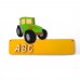 Türschild 18 cm moderner Traktor incl. Buchstaben aus Holz