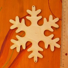 Schneeflocke 170mm Eiskristall mit Löchern zum Aufhängen