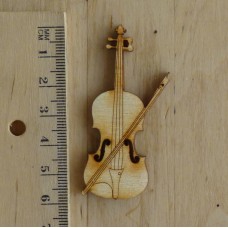Geige mit Bogen ein Teil aus Holz in 3,5 cm 5 cm und 6 cm Geige mit Bogen ein Teil aus Holz in 3,5 cm 5 cm und 6 cm