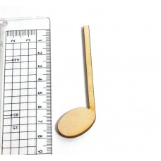 Holz Viertel-Note 8cm hoch Holz Viertel-Note 8cm hoch