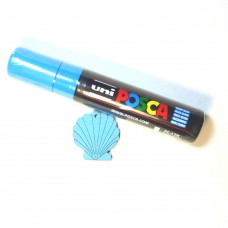 Posca Farbe Hellblau PC-17K extrem breite Spitze, riesige Kreation