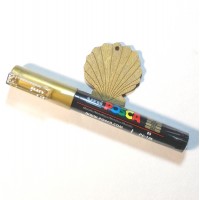 Posca Gold in Stiftform extrem feine Spitze feine Linien 