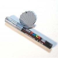 Posca Grau in Stiftform extrem feine Spitze feine Linien 