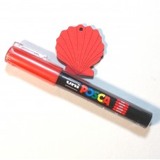 Posca Rot in Stiftform extrem feine Spitze feine Linien 