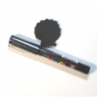 Posca Schwarz in Stiftform extrem feine Spitze feine Linien 