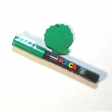 Posca Grün in Stiftform extrem feine Spitze feine Linien 