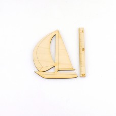 Segelyacht 100mm Höhe, Boot mit Segel