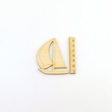 Segelyacht 70mm Höhe, Boot mit Segel