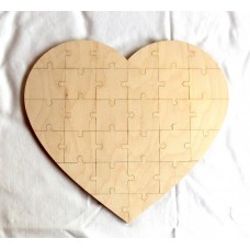 Hochzeits Puzzle mit 30 symmetrischen Puzzle Teilen im Boho Style