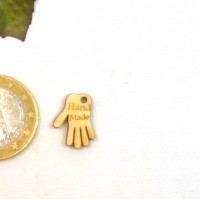 2 Hände 15mm Hand-Made mit Loch zum Annähen