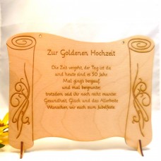 Papierrolle Zur Goldenen Hochzeit 50 Jahre Verheiratet Papierrolle Zur Goldenen Hochzeit 50 Jahre Verheiratet
