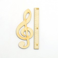 Notenschlüssel 10 cm, personalisierbar