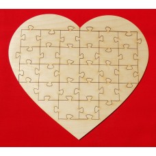 Hochzeits Puzzle mit Herzen für 24 Gäste