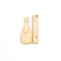 Sektflasche 50mm aus Holz