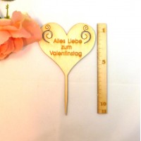 Blumenstecker Valentinstag 70mm Ornamente