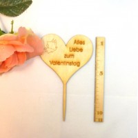 Blumenstecker Schmetterling Valentinstag 70mm