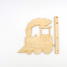 Zug Dampflokomotive 120 mm aus Holz für Wanddeko