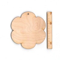 Blume als Anhänger zum Beschriften 7cm