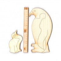 Königspinguin Mama oder Papa mit Baby 100mm