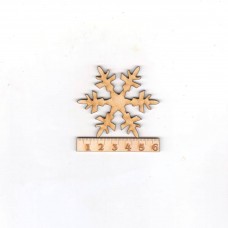 Schneeflocke 60 mm Eiskristall Modell 5 