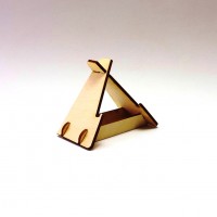 Herzhalter Ständer aus Holz für Herzen von 6 cm bis 14 cm 