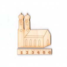 Kirche Münchner Dom 60mm breit aus Holz