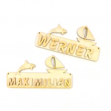 Türschild Schiff und Orca incl. Buchstaben