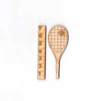 Tennisschläger mit Tennisball cm 7cm 
