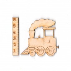 Zug Dampflokomotive 60 mm aus Holz 