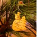 Schneemann mit Baum 150 mm mit Loch