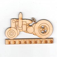 Alter Traktor  90 mm mit großem Auspuff 