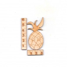 Ananas mit Muster 60 mm aus Holz zum Basteln Geburtagtaskarten