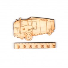 Feuerwehrauto 70 mm mit und ohne Loch