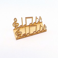 Serviettenhalter mit Musik sehr filigran Noten und Notenschlüssel Musiker